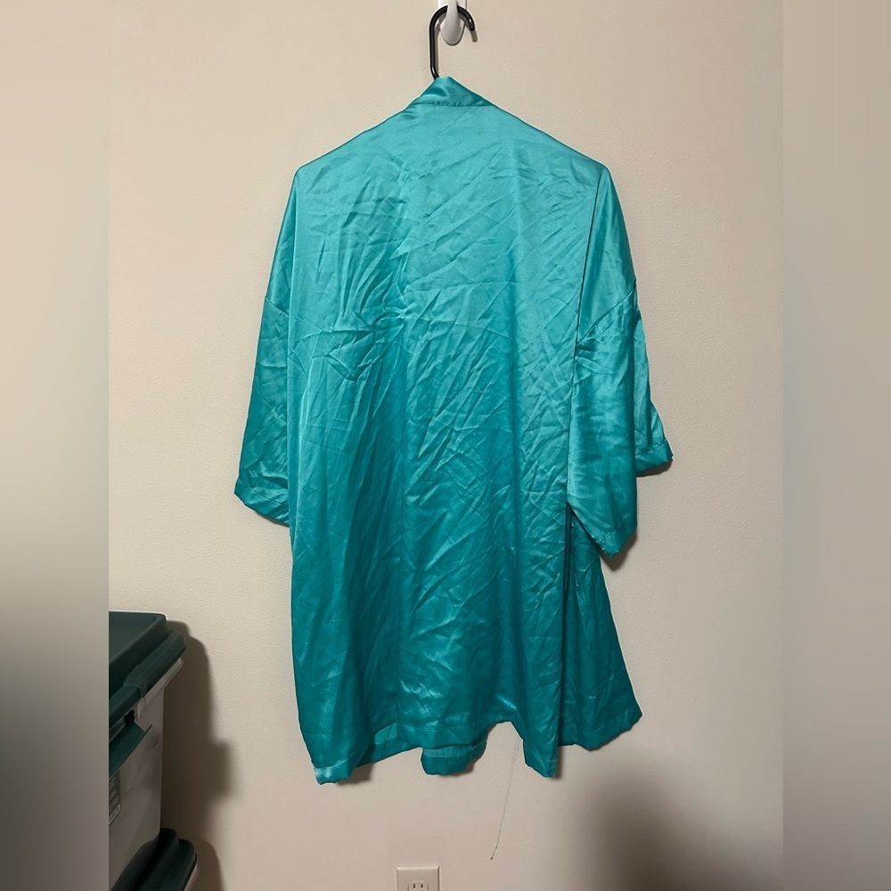 Y2K 2003 vintage lingerie Victoria’s Secret satin slip dress L and robe OS SET - Picture 6 of 14